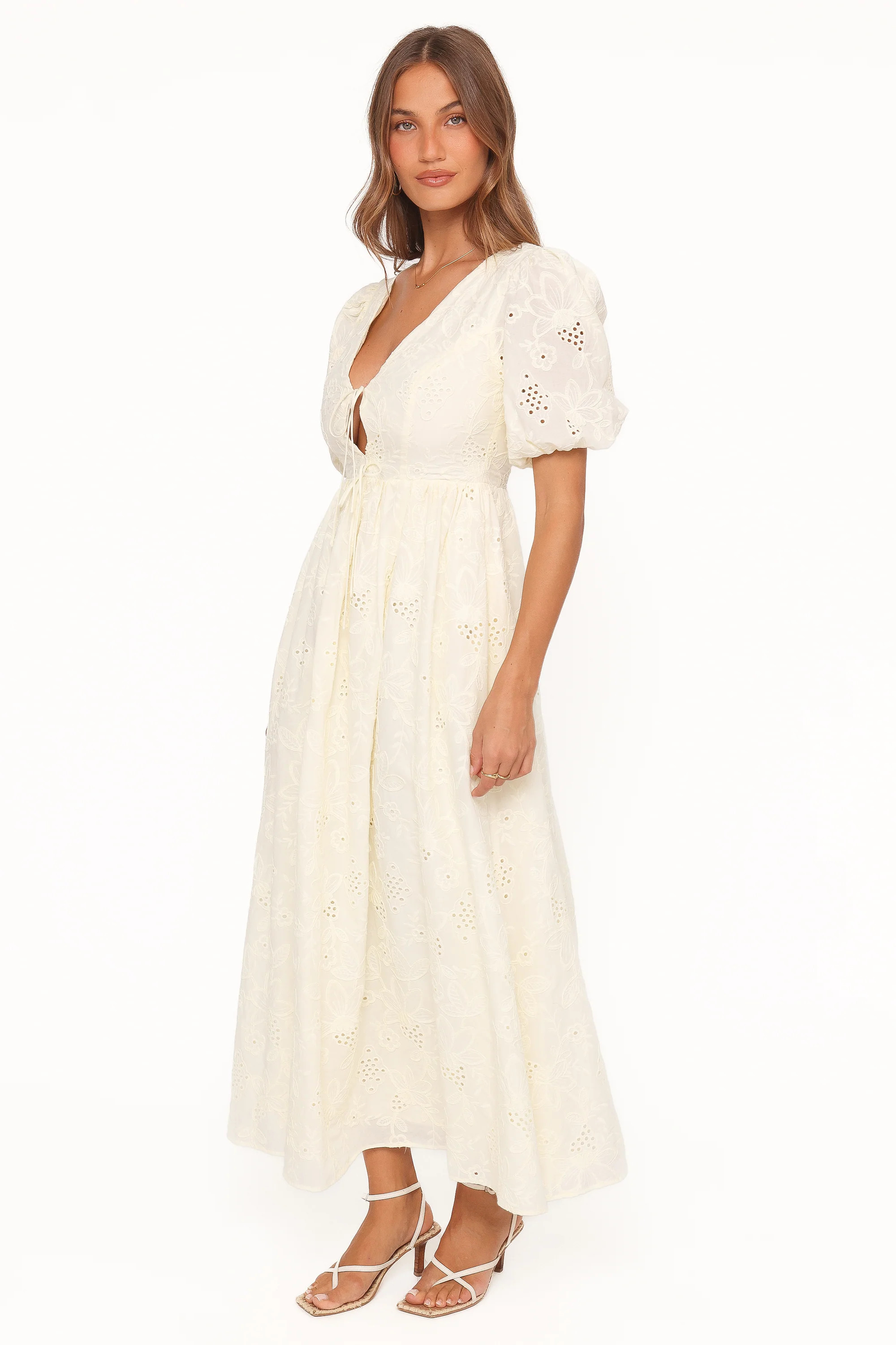 Karla Maxi Dress - Butter Yellow Broderie | Petal & Pup (US)
