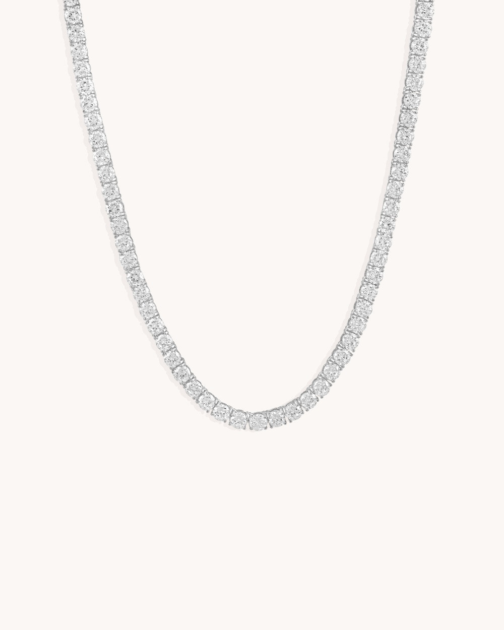 Bianc - Large Tennis Necklace - Jewellery (Silver) Large Tennis Necklace | THE ICONIC (AU & NZ)