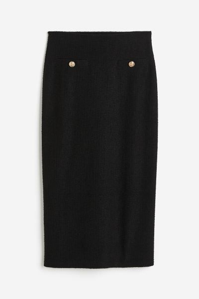 Textured pencil skirt | H&M (UK, MY, IN, SG, PH, TW, HK)