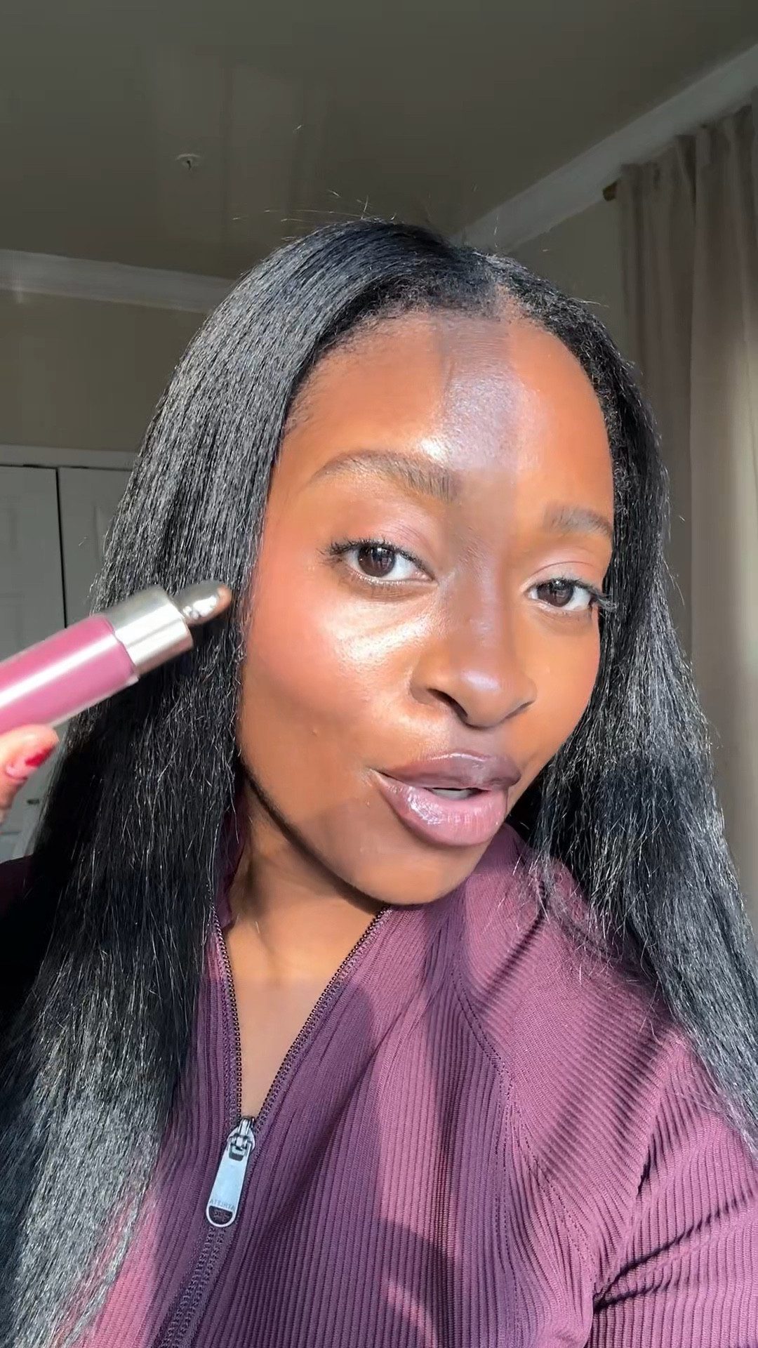 Purple blush is my new obsession. Wearing shades Faith in the liquid blush and Truth in the bouncy blush! #rarebeauty 

#LTKBeauty