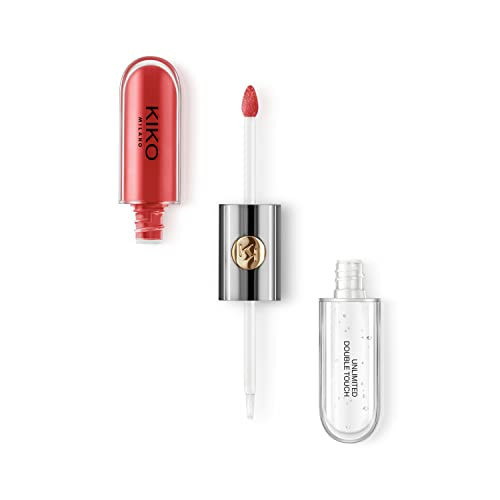 KIKO Milano Unlimited Double Touch 115 | Liquid Lipstick With A Bright Finish In A Two-step Application. Lasts Up To 12 Hours*. No-transfer base Colour. | Amazon (US)