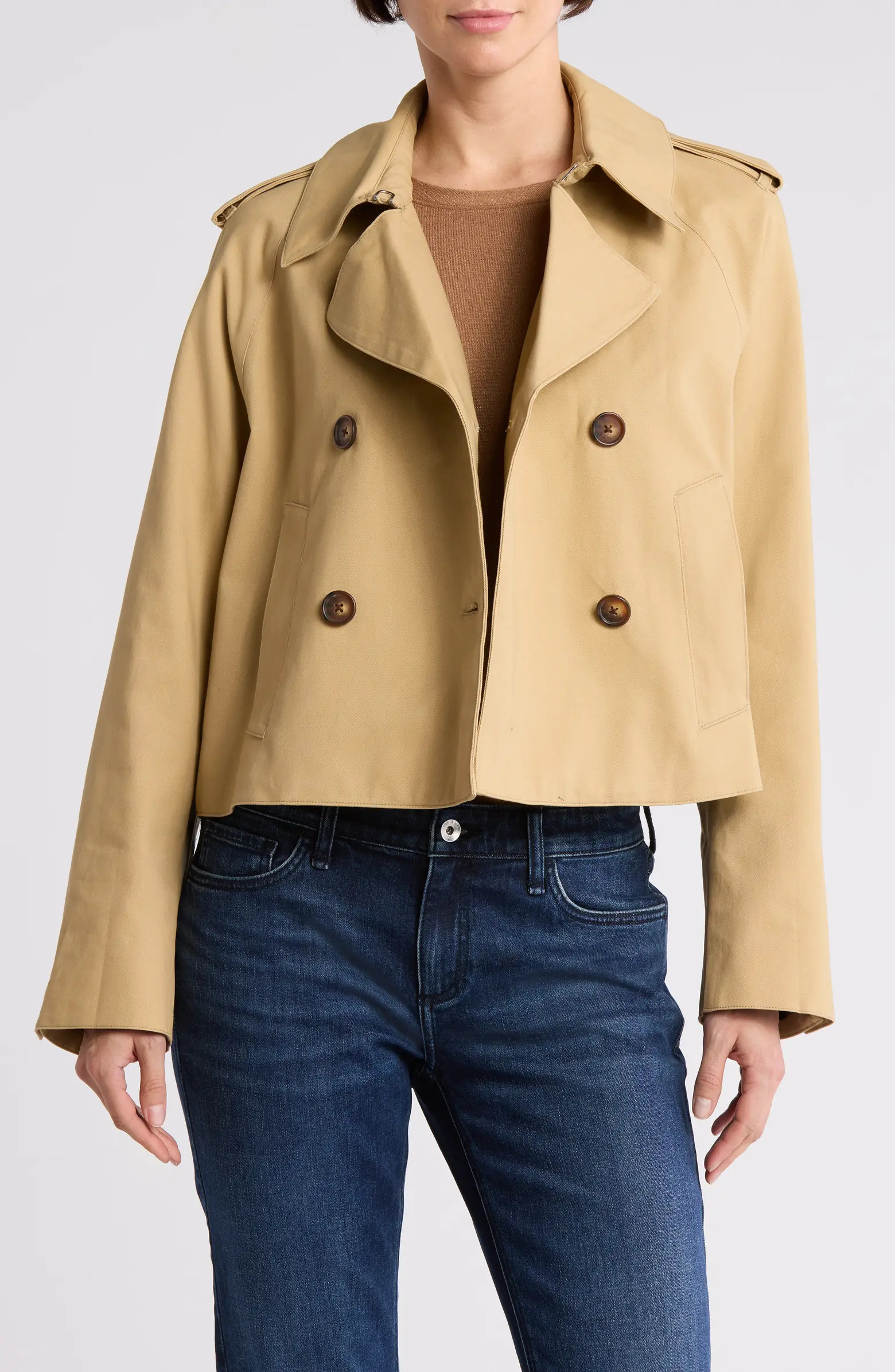 Talia Crop Trench Jacket | Nordstrom Rack