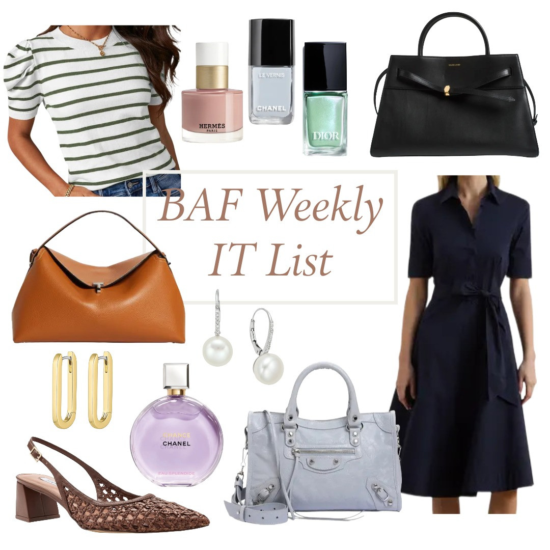 What's trending on the blog this week. Spring essentials, the anonymous handbag, timeless jewelry, woven slingbacks, and spring nail polish. Love! 

 #LTKOver40 #LTKPetite #LTKBeauty