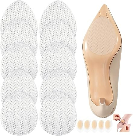 5 Pairs Clear Non-Slip Shoe Pads Sole Protectors Adhesive | Amazon (US)