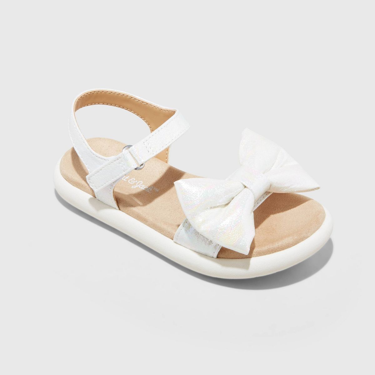 Toddler Babs Bow Sandals - Cat & Jack™ White 10T | Target