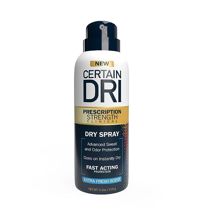 Certain Dri Prescription Strength Clinical Antiperspirant Deodorant Dry Spray for Men and Women (... | Amazon (US)