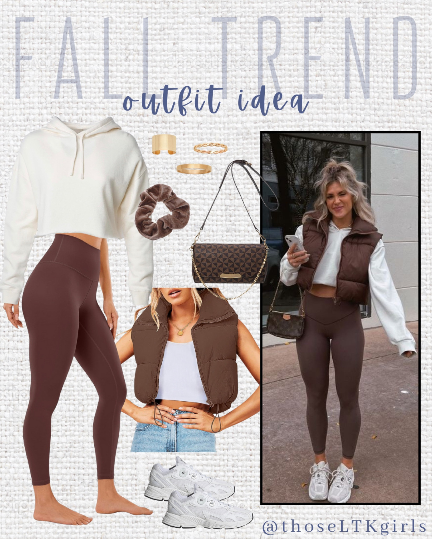Pinterest Inspired Fall Outfit Idea🤎🤎🤎




Fall Fashion Trend Forecast, Budget Friendly Fashion Finds, Fall Outfit Ideas, Oversized Hoodie Sweatshirt, Brown Leggings, Lululemon Dupes, Puffer Vest White Sneakers, Fall Fit Inspiration, It Girl Fit, Lulu Inspired

#LTKfindsunder50 #LTKSeasonal #LTKstyletip