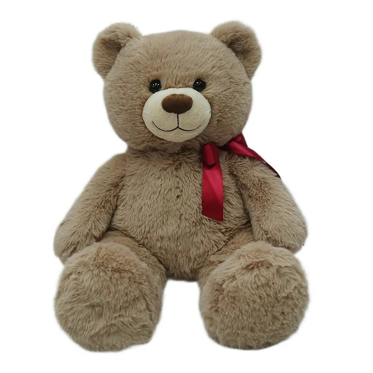 Jumbo Bear Plush, Tan, 19", Valentine's Day by Way To Celebrate | Walmart (US)