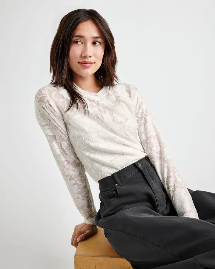 Cecelia Floral Long Sleeve Tee | Splendid