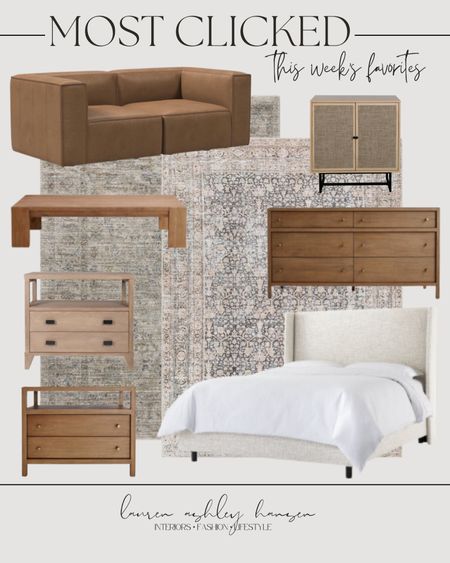 This week’s most clicked on items! 

Remi leather sofa, Nathan James cabinet crate and barrel coffee table, Tilly upholstered bed, Keane night stand, Keane dresser, wayfair wood night stand, Loloi area rug, area rug 

#LTKhome #LTKstyletip #LTKFind