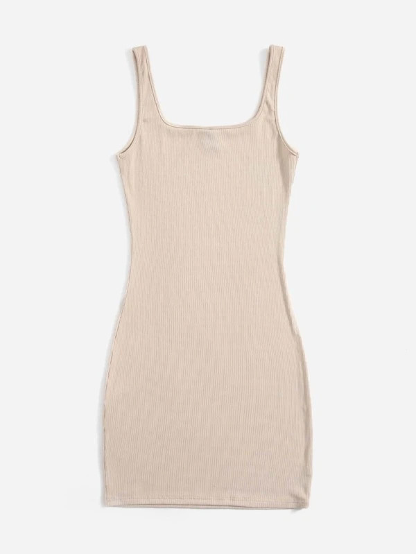 SHEIN Essnce Solid Bodycon Dress | SHEIN