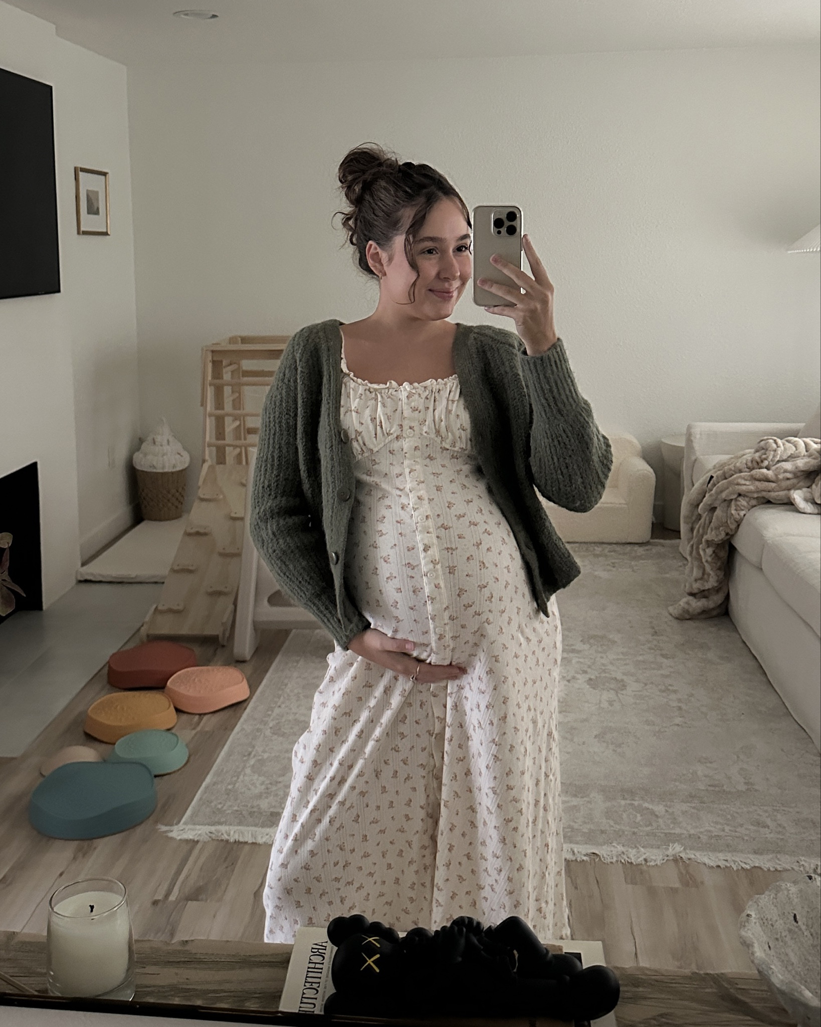 Comfy dress perfect for the third trimester 🤍 from nothing fits but! + how I styled it today 

#LTKBump