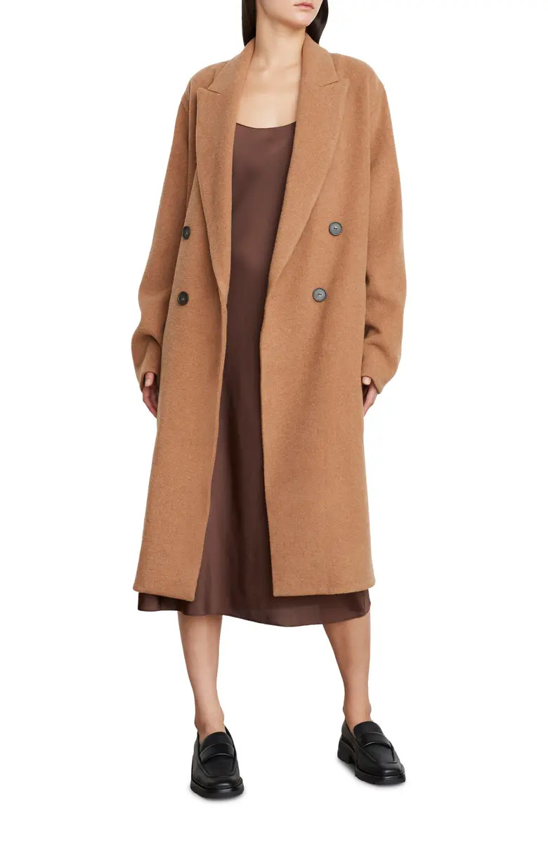 Recycled Wool Blend Long Coat | Nordstrom Rack