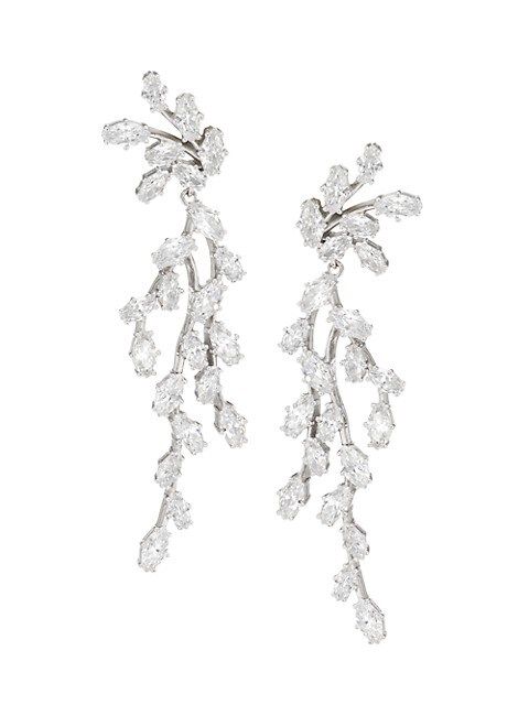 Vow Sterling Silver & Cubic Zirconia Drop Earrings | Saks Fifth Avenue