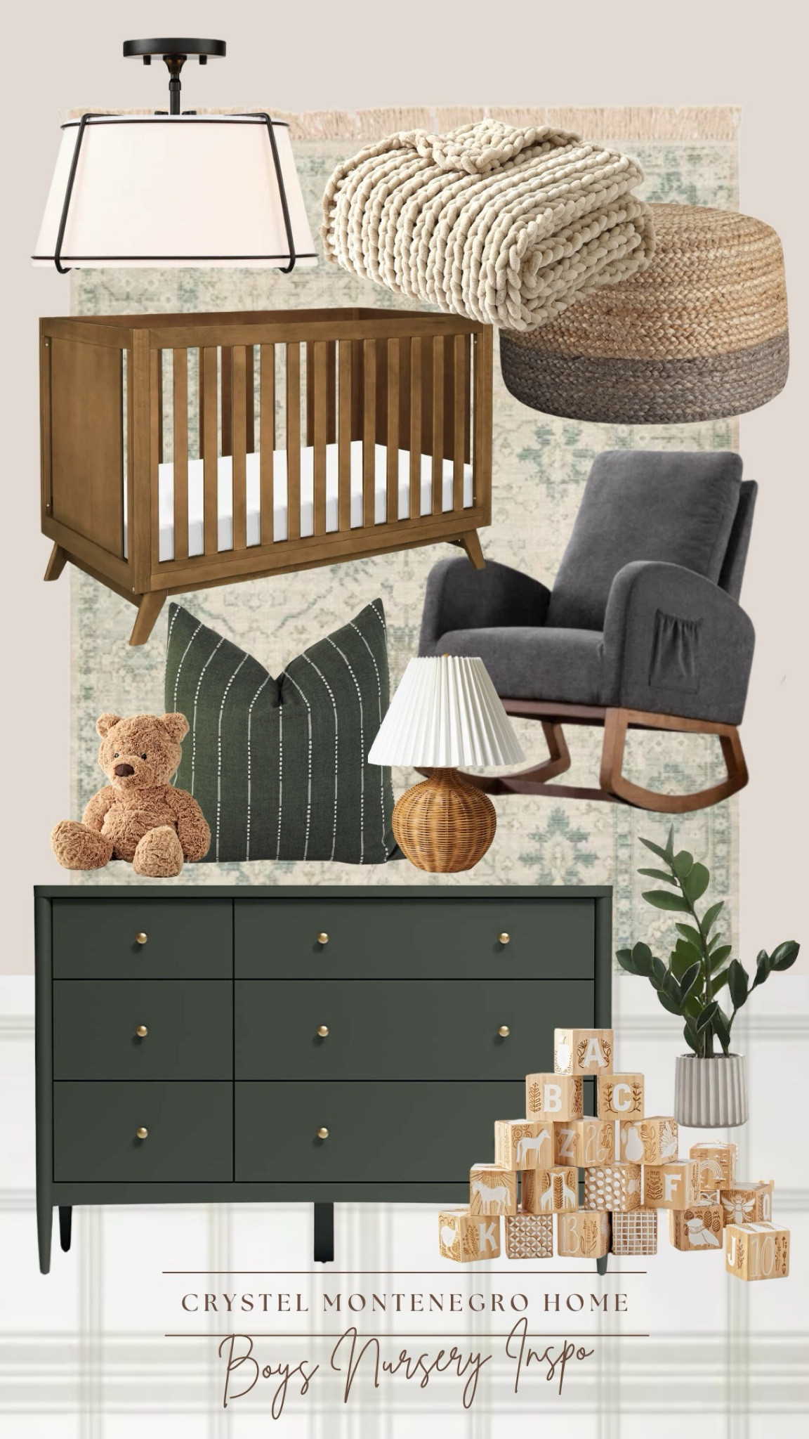 Home. Boys Nursery Mood Board. Crib. Rocker. Dresser. Infant. New born. Baby Boy Room.

#LTKkids #LTKhome #LTKbaby