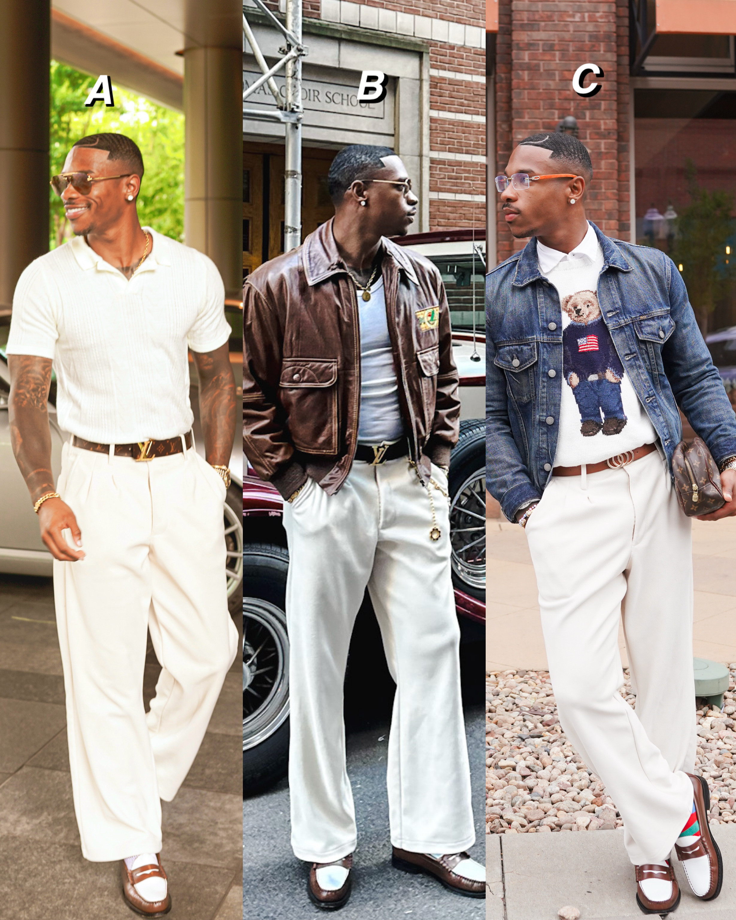 3 fits 1 bottom 1 shoe

These pants & shoes are versatile and honestly my favorite! Good for any season, perfect for any outfit. Here are 3 ways I styled them.  

 #LTKSeasonal #LTKMens