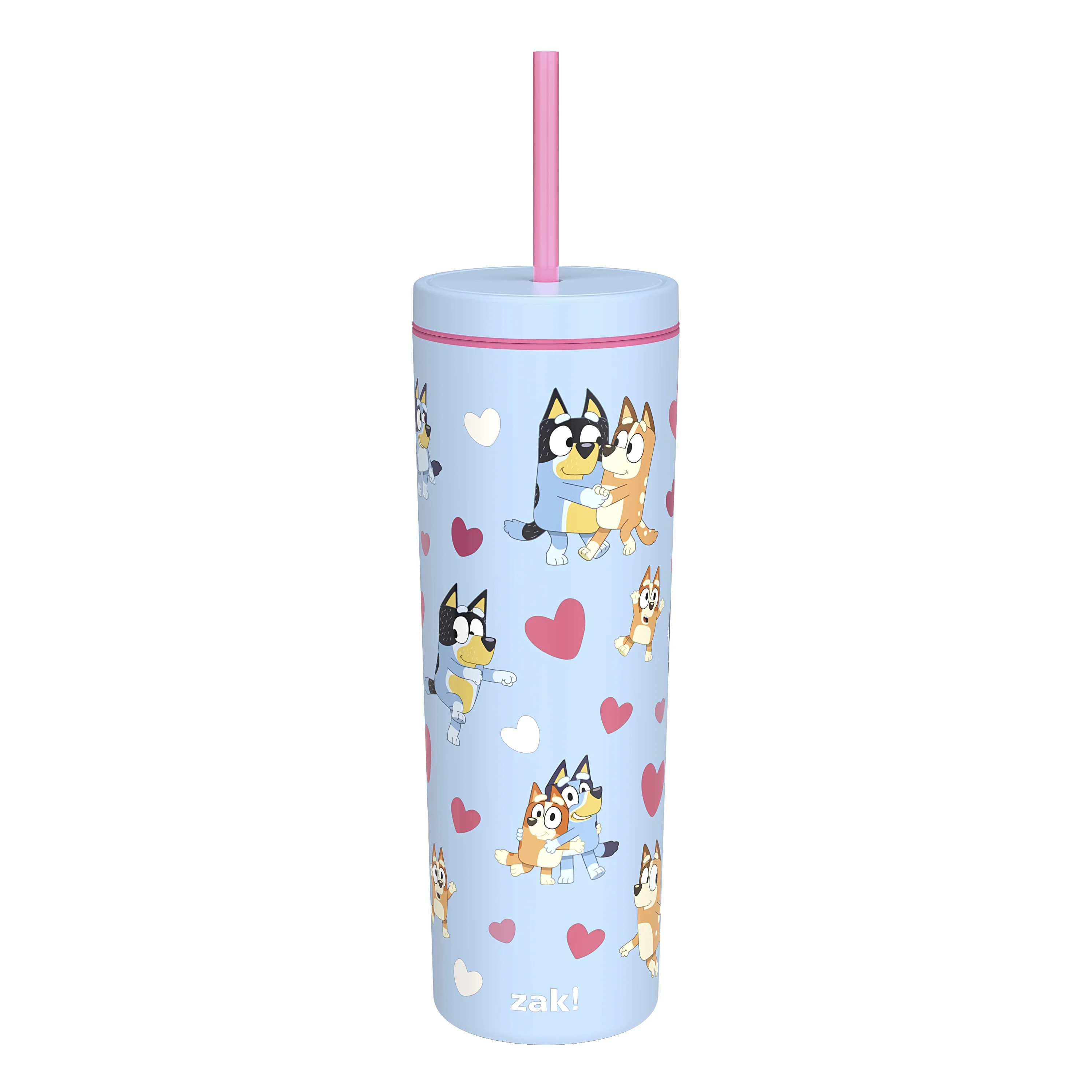 Zak Designs 23oz Bluey Durable Plastic Bravo Tumbler with Straw | Walmart (US)