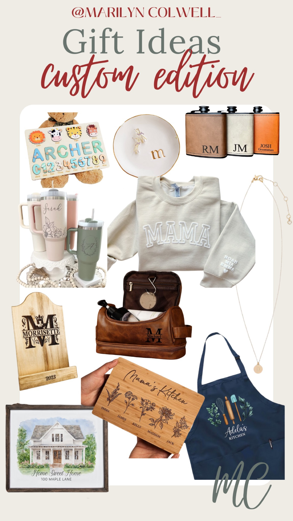 Christmas gift guide for the perfect personalized gift to add the special touch to the holiday season.🫶🏻🎄 

#LTKHoliday #LTKGiftGuide #LTKfindsunder100