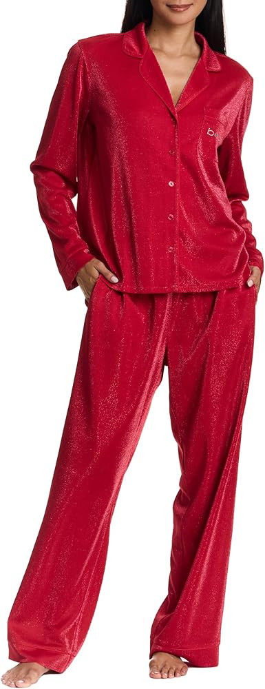 bebe Soft Velour Pajamas for Women, Women's PJs, Velour Set for Lounge and Sleep, Gifts for Her | Amazon (US)