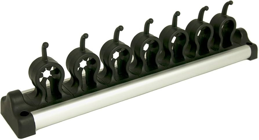 Casabella Wall Mount, Large, Black/Silver, Plastic/Metal, Storage Rack | Amazon (US)