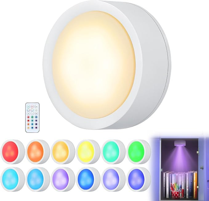 Apipi Tap On/Off Magnetic Locker Light Decor Accessories for Girls & Boys | LED Remote Control, B... | Amazon (US)