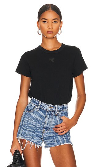Shrunken Tee in Black | Revolve Clothing (Global)