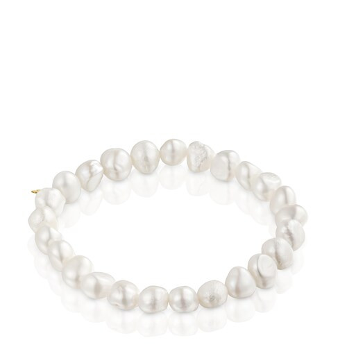 Cultured pearl and 14kt gold Elastic bracelet TOUS Sweet Dolls | TOUS USA