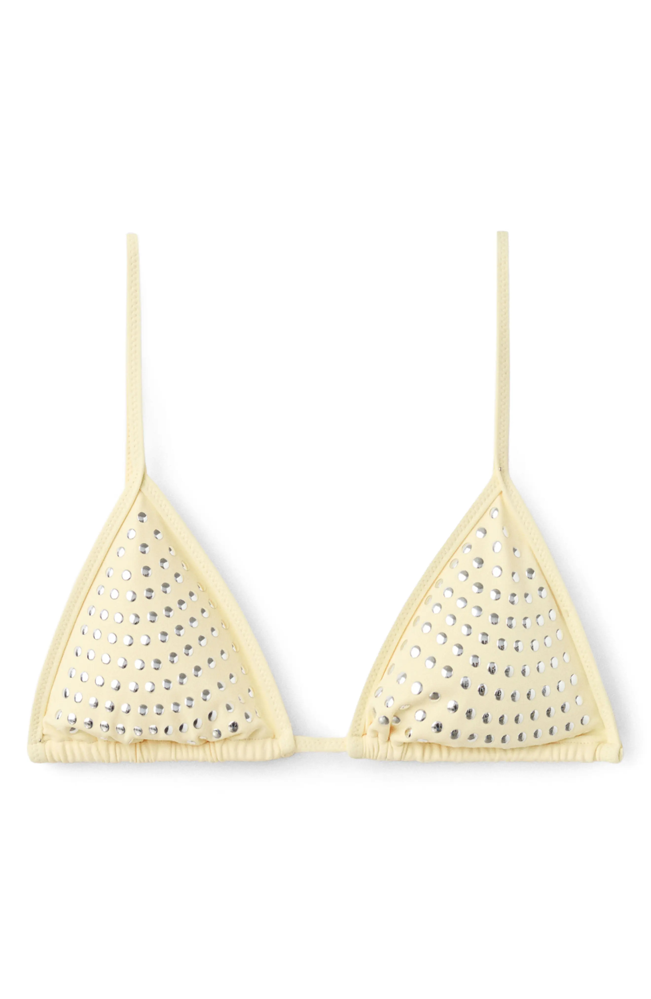 Studded Triangle Bikini Top (Women) | Nordstrom | Nordstrom