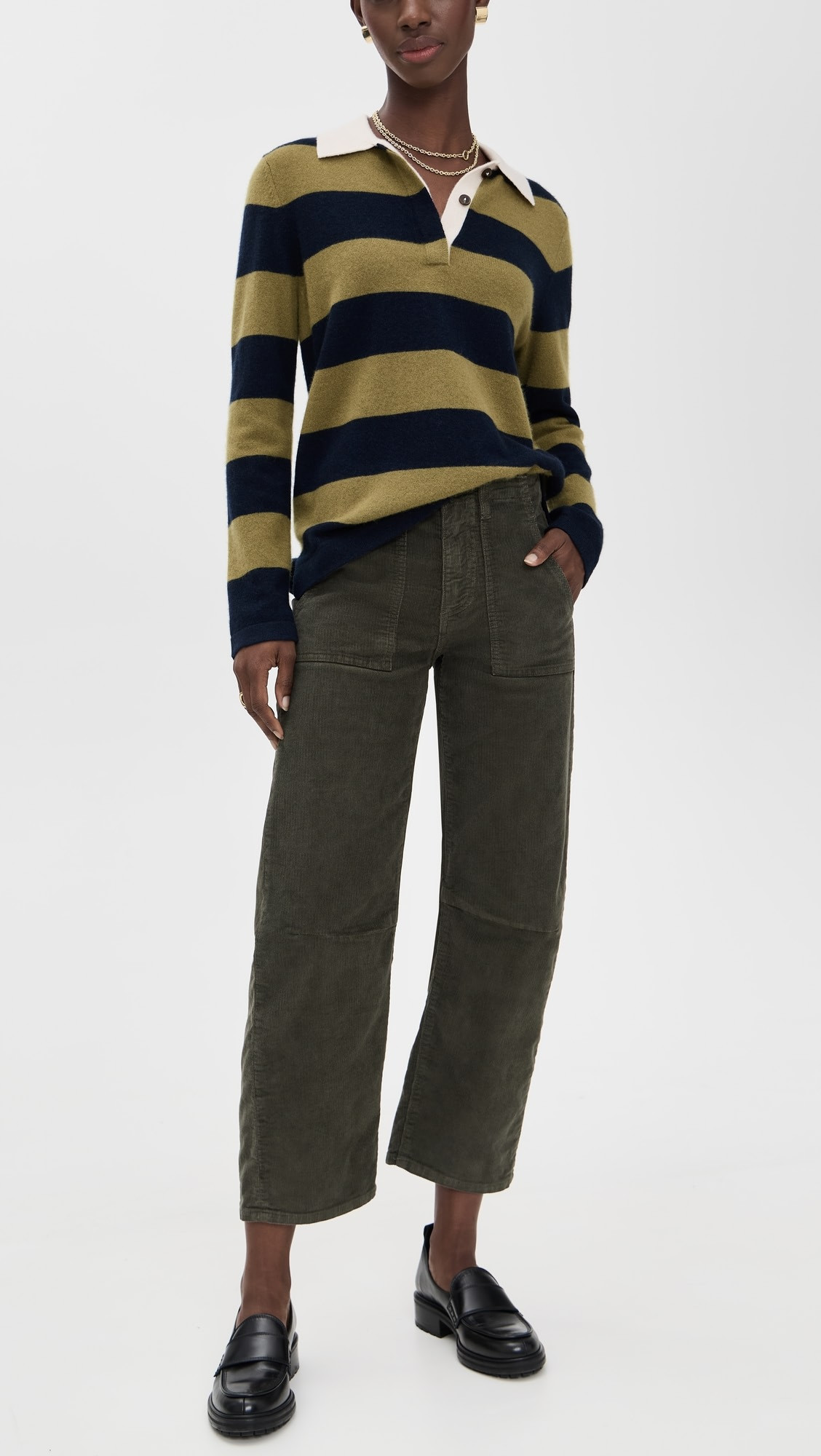 Corduroy Utility Soft Barrel Jeans | Shopbop
