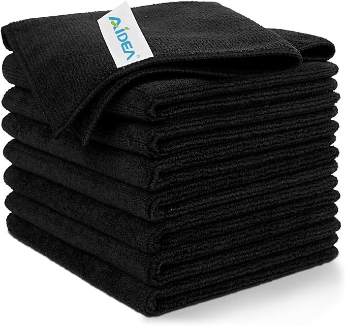 AIDEA Microfiber Cleaning Cloth-8PK, Multi-Purpose & Absorbent Microfiber Cleaning Towel, Lint-Fr... | Amazon (US)
