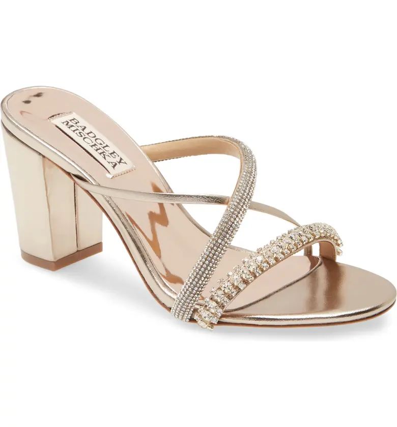 Badgley Mischka Collection Zoraya Embellished Slide Sandal (Women) | Nordstrom | Nordstrom