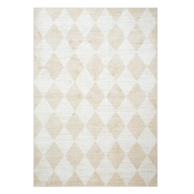 My Texas House Bronwyn 2' X 3' Beige Geometric Area Rug | Walmart (US)