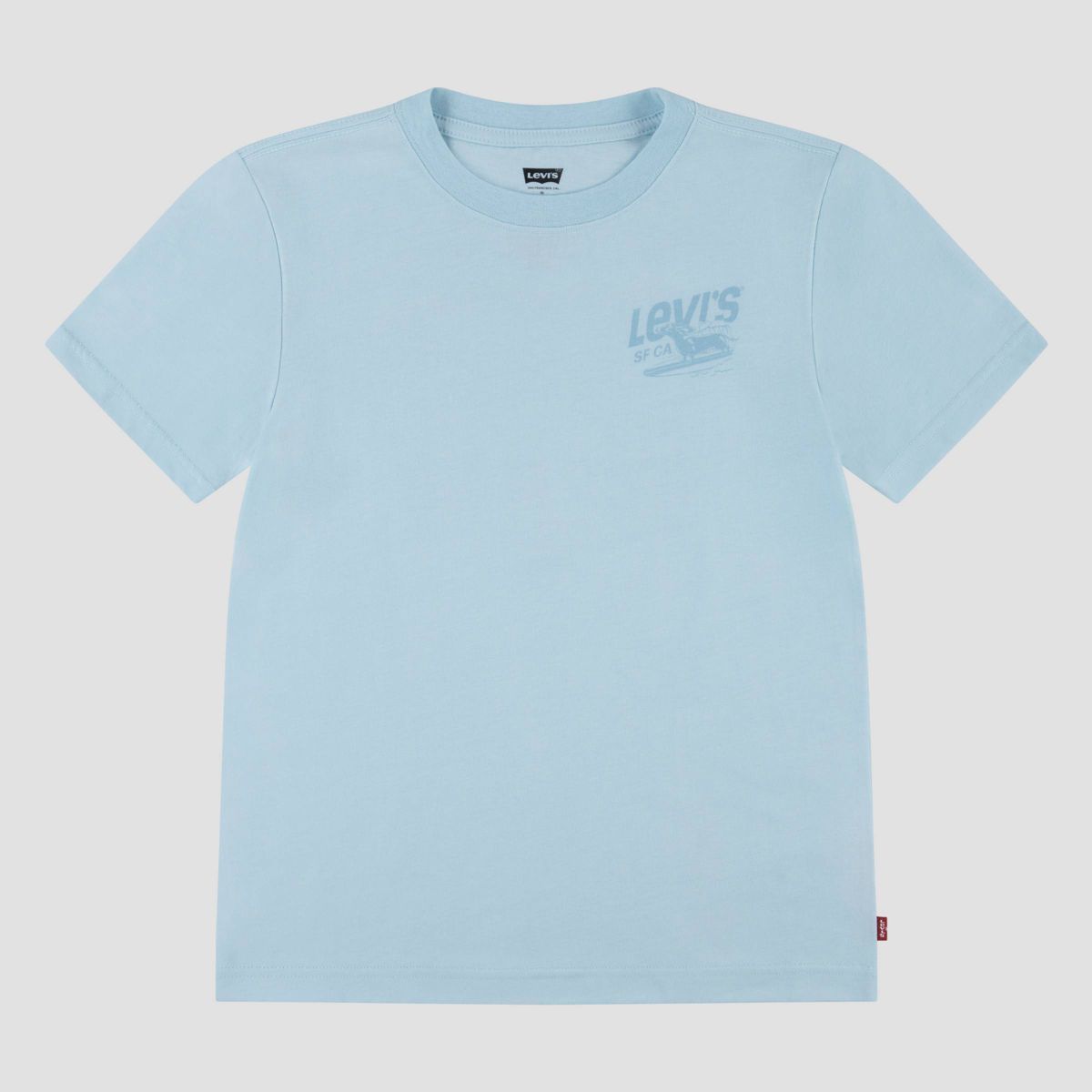 Levi's® Boys' Short Sleeve 'Cleanwater Surfing' Graphic T-Shirt - Light Teal Blue | Target