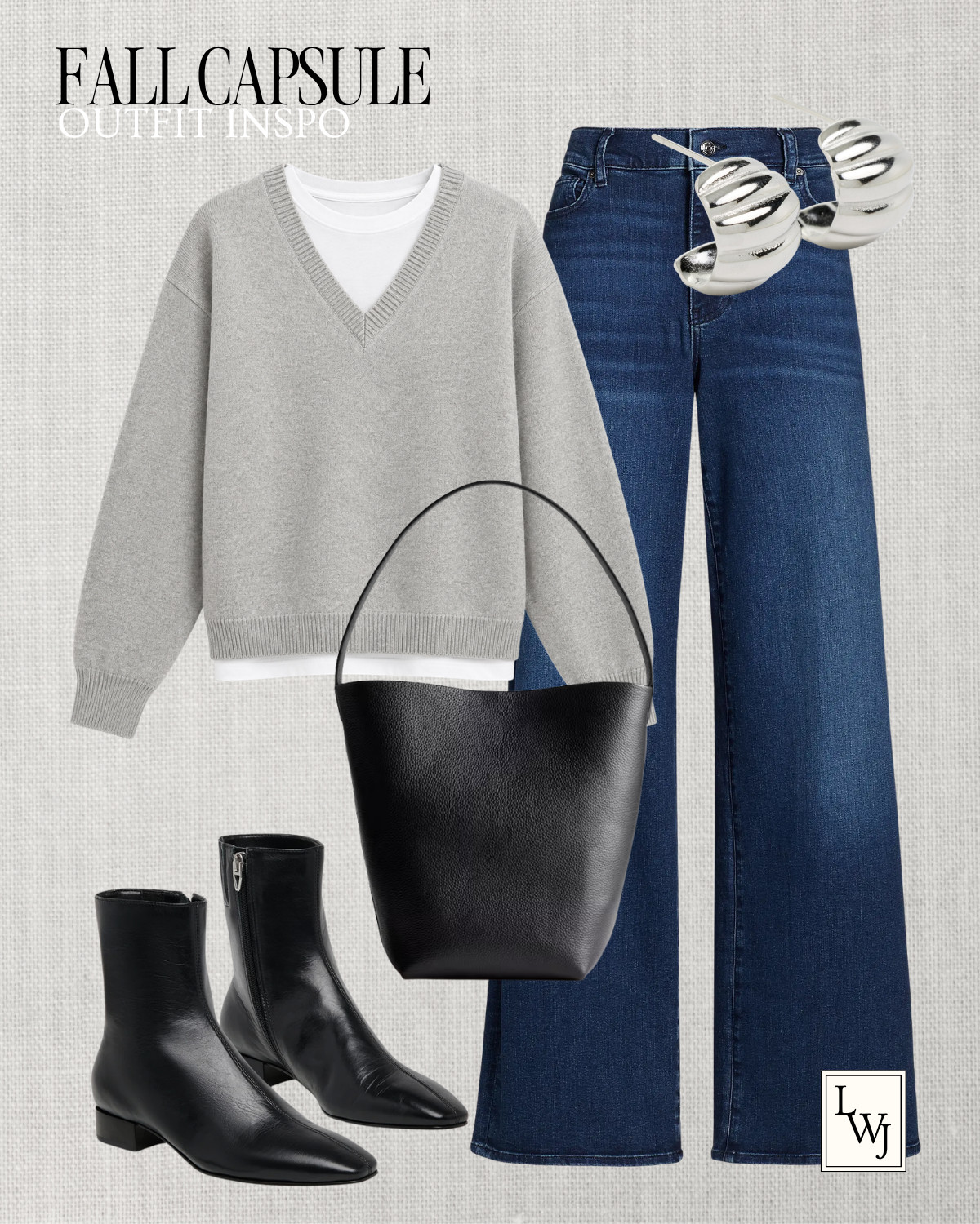 fall capsule wardrobe -- simple & polished outfit inspo fall style / fall outfits / aritzia / banana republic / jcrew / mango / varley / quince / wide leg jeans / straight leg jeans / ankle jeans / ballet flats / suede loafers / kitten heel booties / everyday leather boots / waterproof boots / matching sets / sherpa jacket / fleece jacket / adidas spezial sneakers / clog mules / bucket tote / suede tote / tory burch romy

#LTKootd #LTKSeasonal