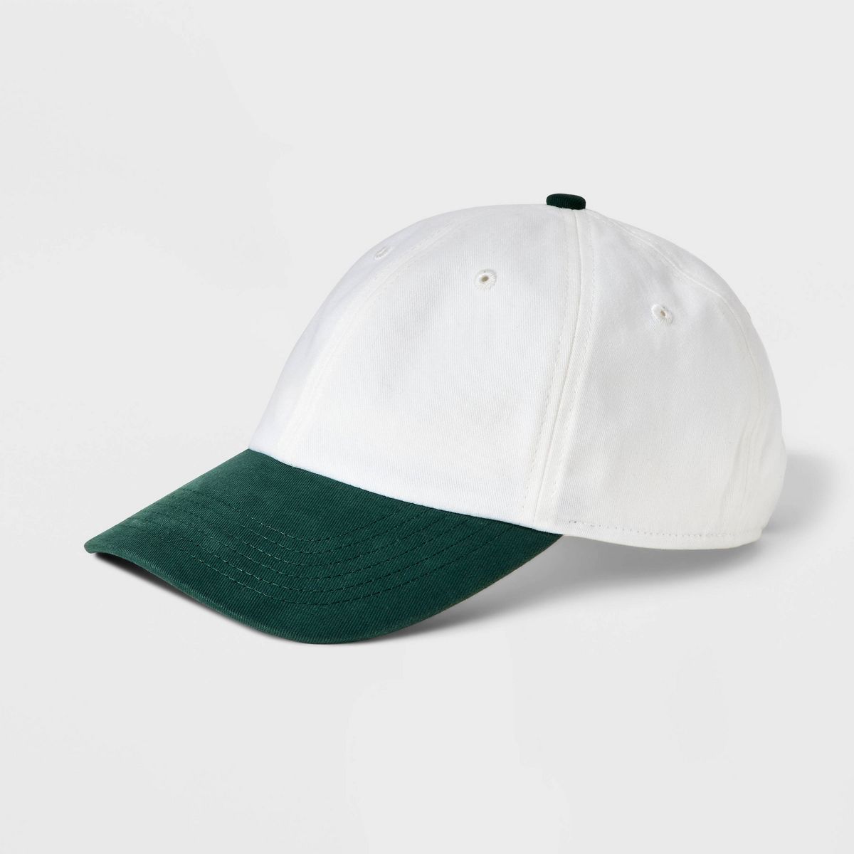 Men's Cotton 6-Panel Baseball Hat - Goodfellow & Co™ White | Target