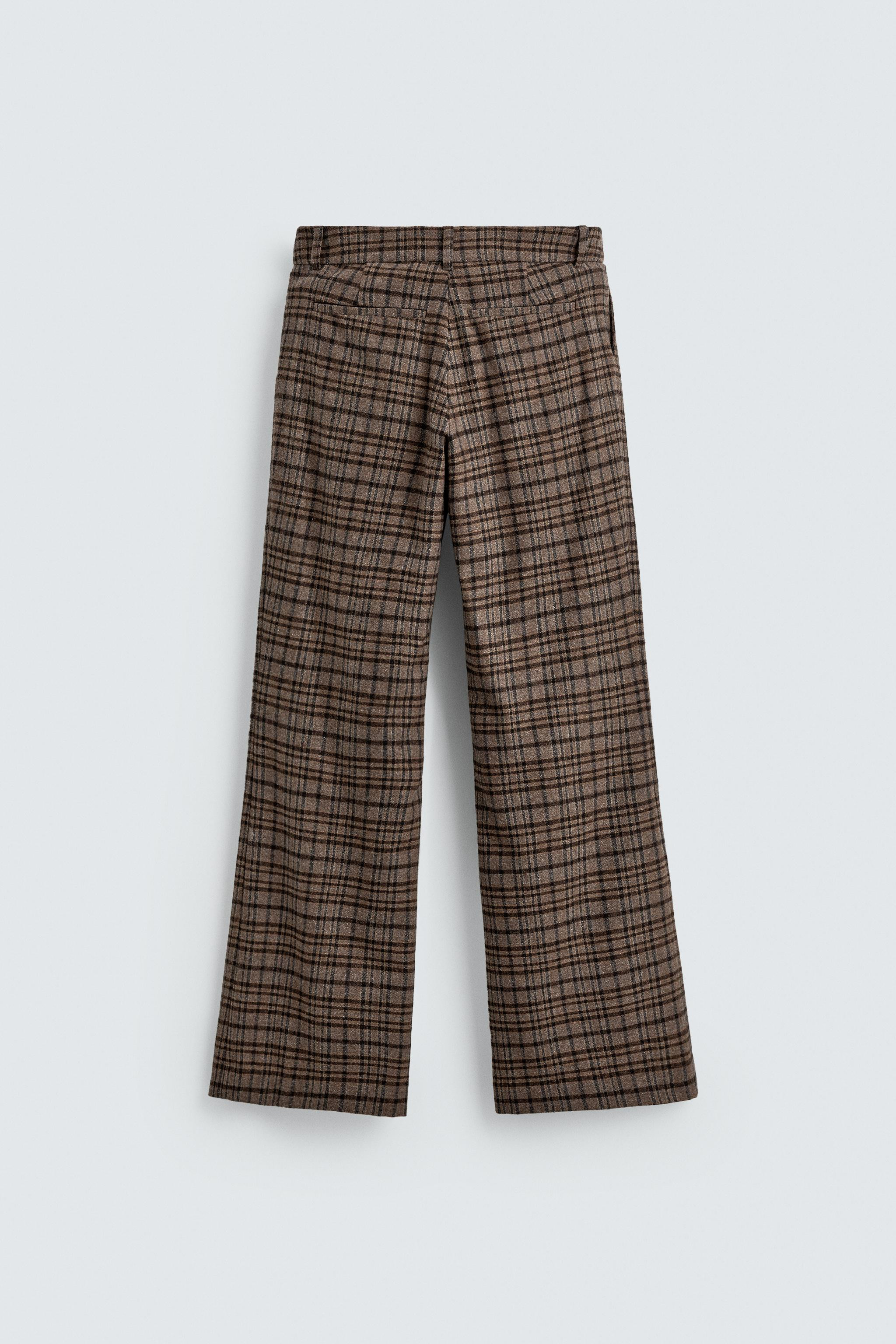 CHECKED FLARE FIT TROUSERS HARRY LAMBERT FOR ZARA X DISNEY | Zara UK
