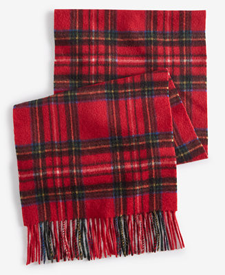 Club Room Men's Plaid Cashmere Scarf, Created for Macy's - Macy's | Macy's