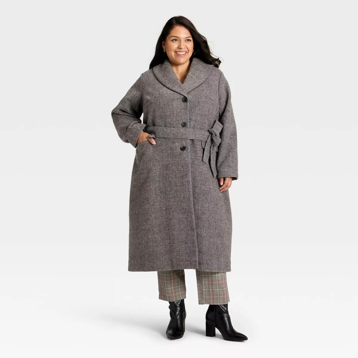 Women's Belted Coat - Ava & Viv™ | Target