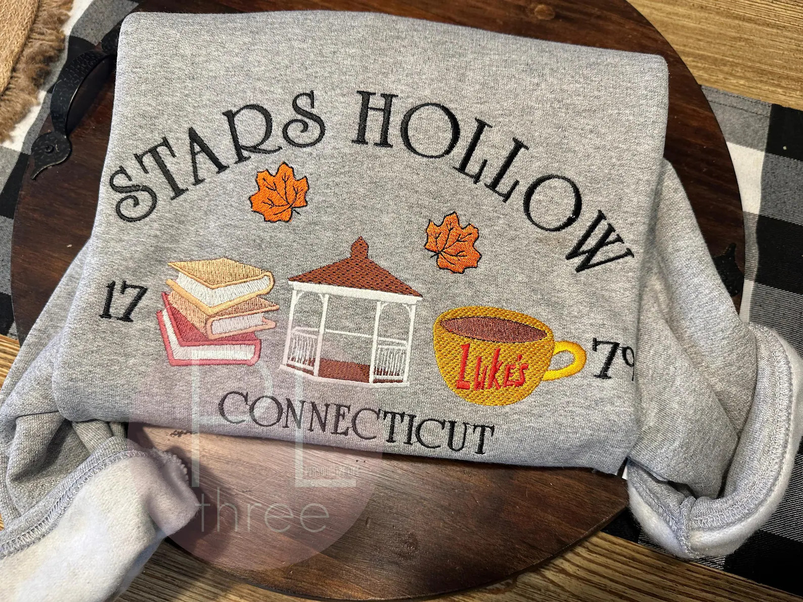 Embroidered Fall Sweatshirt, Stars Hollow Sweatshirt | Etsy (Global)