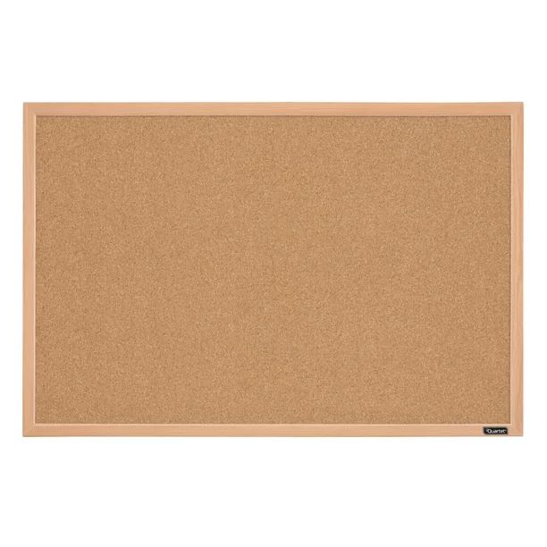 Quartet Cork Bulletin Board, 23" x 35", Oak Finish Frame (35-380352Q) | Walmart (US)