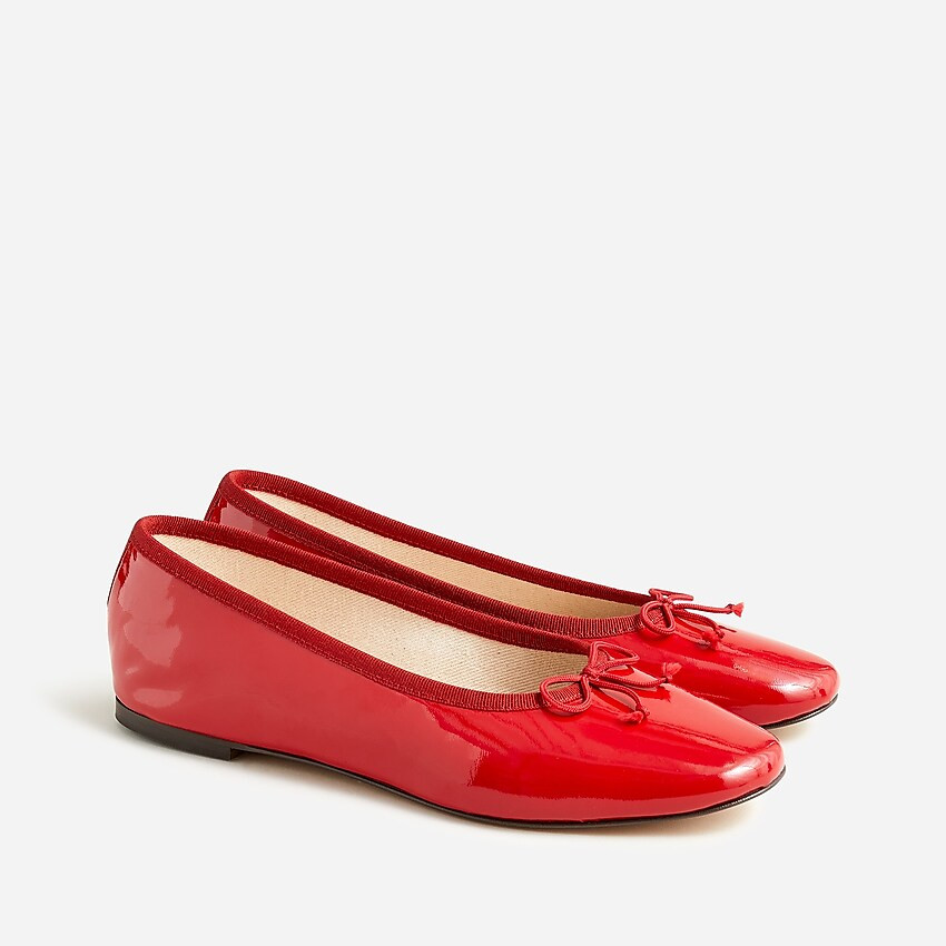 Zoe ballet flats in Italian patent leather | J. Crew US