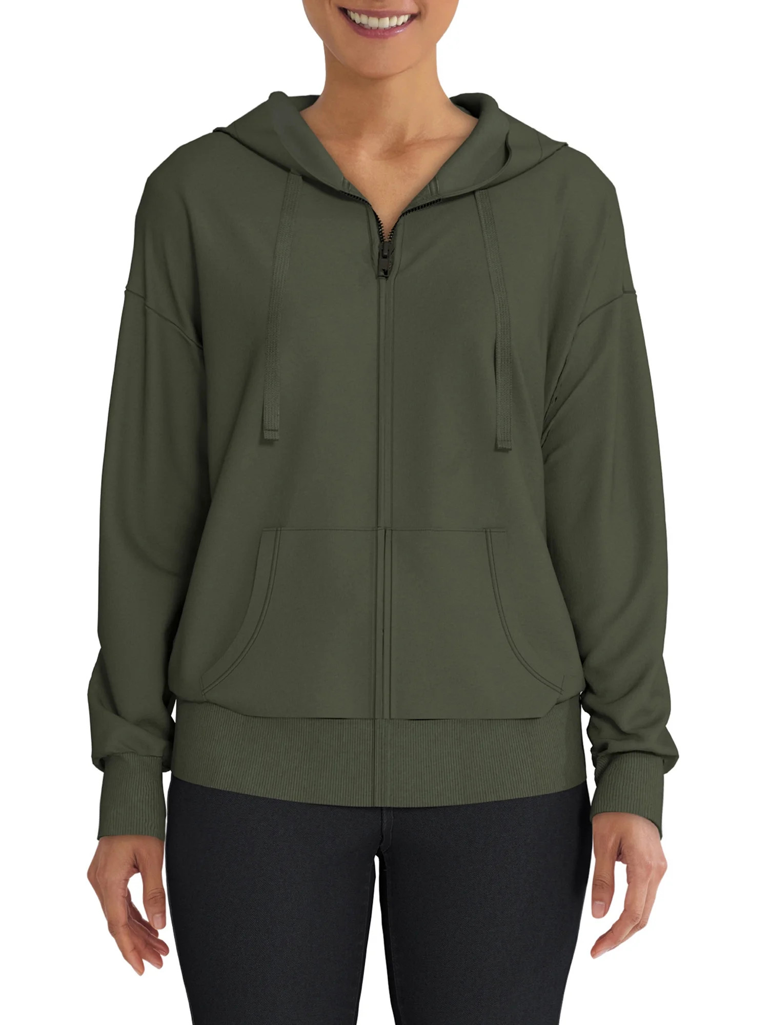 Time and Tru Women's Zip Up Hoodie | Walmart (US)