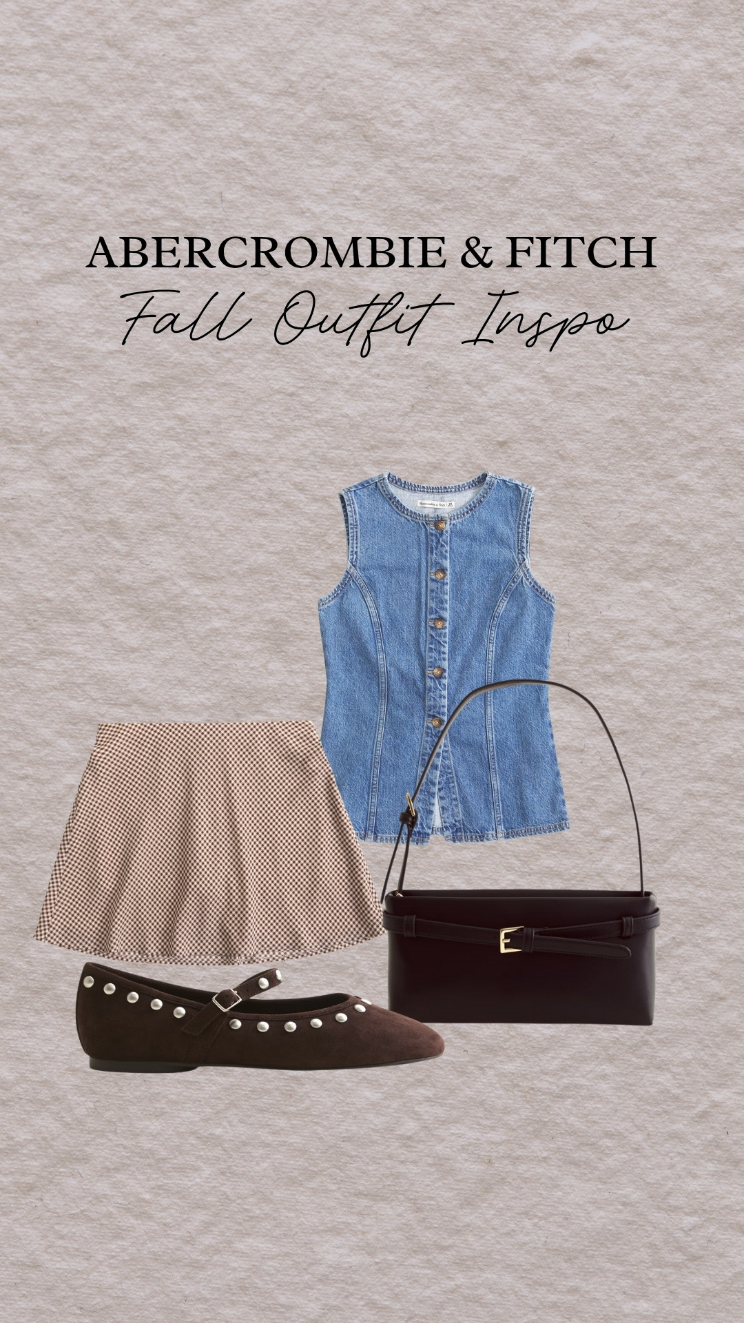 Abercrombie outfit of the season 🤍 Denim vest, chic skirt, studded Mary Janes + the cutest bag! 


Fall fashion, fall ootd, outfit of the day, fall style, abercrombie, abercrombie style, ootw 

 #LTKFindsUnder50 #LTKStyleTip #LTKShoeCrush