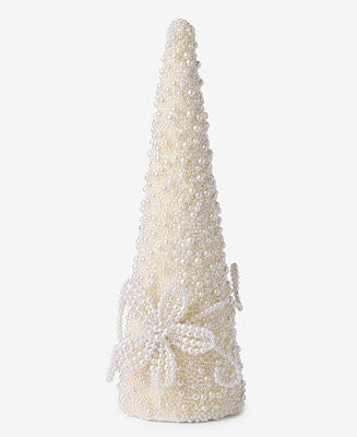 Holiday Lane Opulence Faux Pearl Bead Tree, Macy's Exclusive - Macy's | Macy's