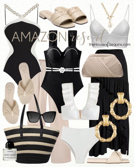 Shop these Amazon beachVacation Outfit and Resortwear finds! Swimsuit coverup, bikini, beach bag, straw tote, clutch bag, wide leg pants, Tony Bianco Echo Sandals, Prada quilted sandals, Vince Camuto Crochet sandals, matching sets, bamboo earrings and more! 

Follow my shop @thehouseofsequins on the @shop.LTK app to shop this post and get my exclusive app-only content!

#liketkit #LTKstyletip #LTKtravel #LTKswim
@shop.ltk
https://liketk.it/4zlhU
