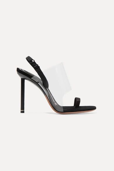 Kaia PVC and suede slingback sandals | NET-A-PORTER (US)