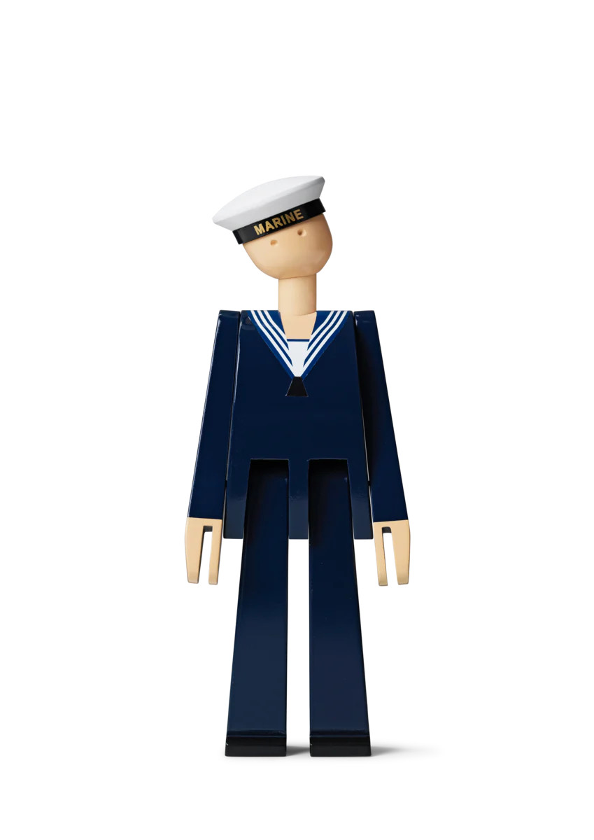 Kay Bojesen Marine in Dark Blue and White | Over The Moon