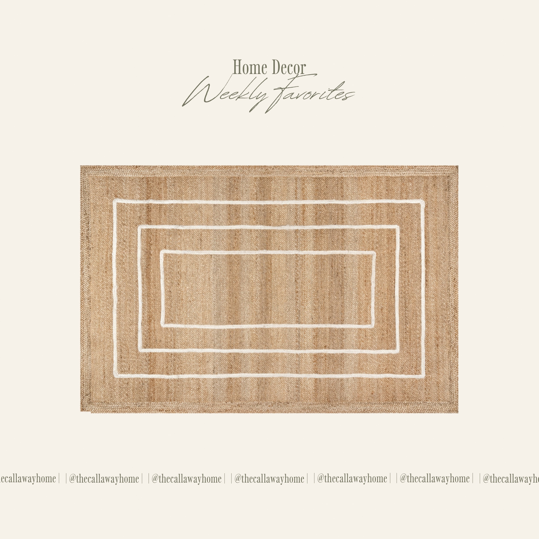 Home Decor Favorite: Jute Rug ✨ 

#LTKFindsUnder100 #LTKHome #LTKSaleAlert