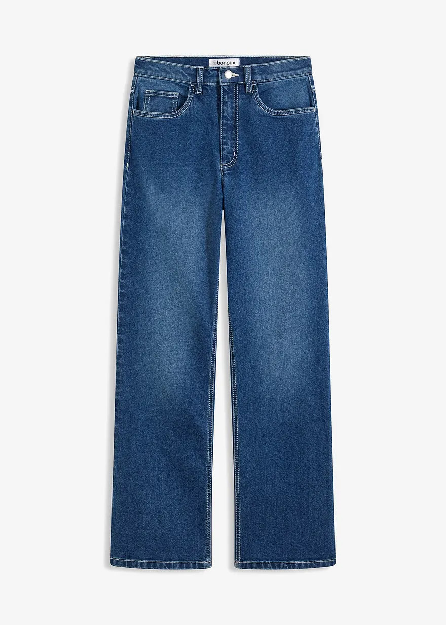 Weite Jeans aus Bio-Baumwolle - blau, Regul\u00e4r - Damen | bonprix | Bonprix DE