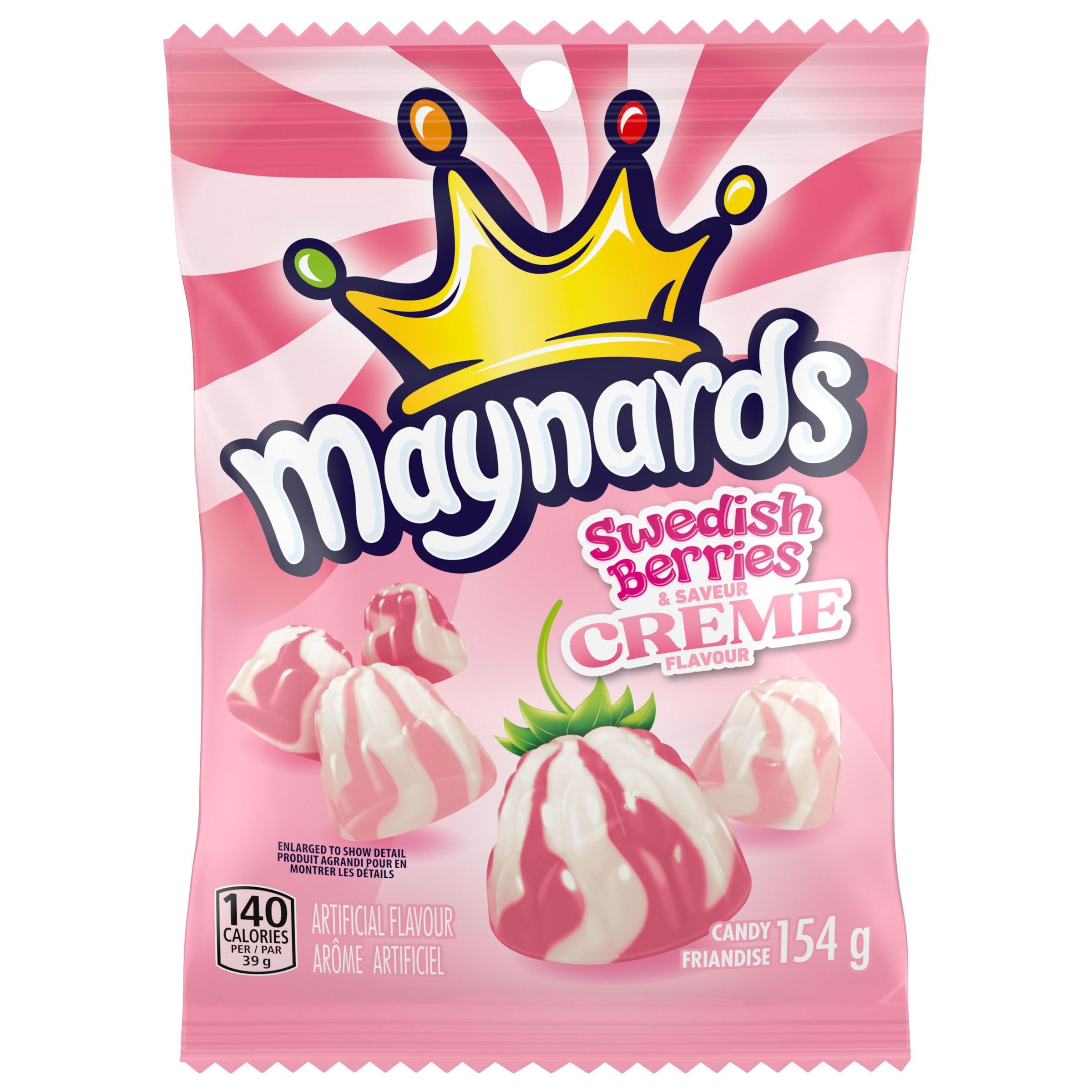 Maynards, Swedish Berries and Crème Candy, Gummy Candy, 154g | Amazon (CA)